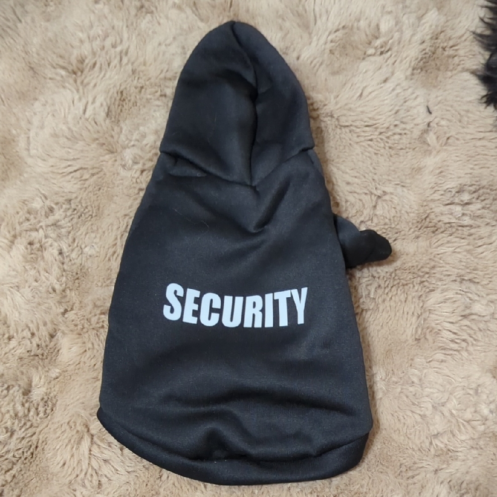 Black Security Dog Hoodie